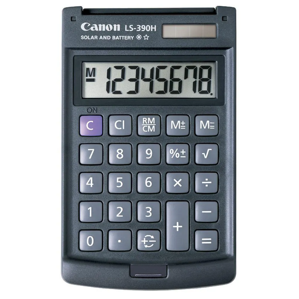 Canon LS-390HBL 8 Digit Pocket Calculator LS390HBL