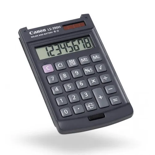 Canon LS-390HBL 8 Digit Pocket Calculator LS390HBL