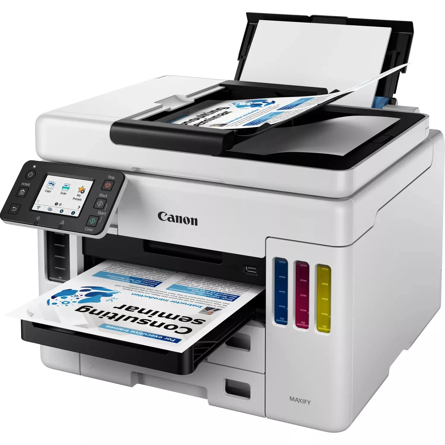 Canon Maxify Gx7050 Gx 7050 - Multifunction Printer - Colour - Inkjet - Refillable - Legal (216 X 356 Mm)/A4 (210 X 297