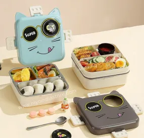 Carnival Stainless Steel Lunch Box - Cat