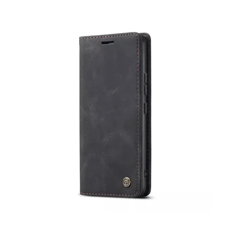 Caseme Magnetic Flip PU Leather Wallet Case for iPhone 11 - Black