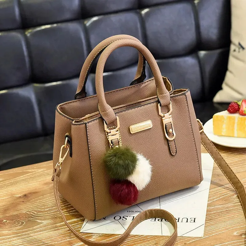 Chic Vintage PU Leather Tassel Handbag