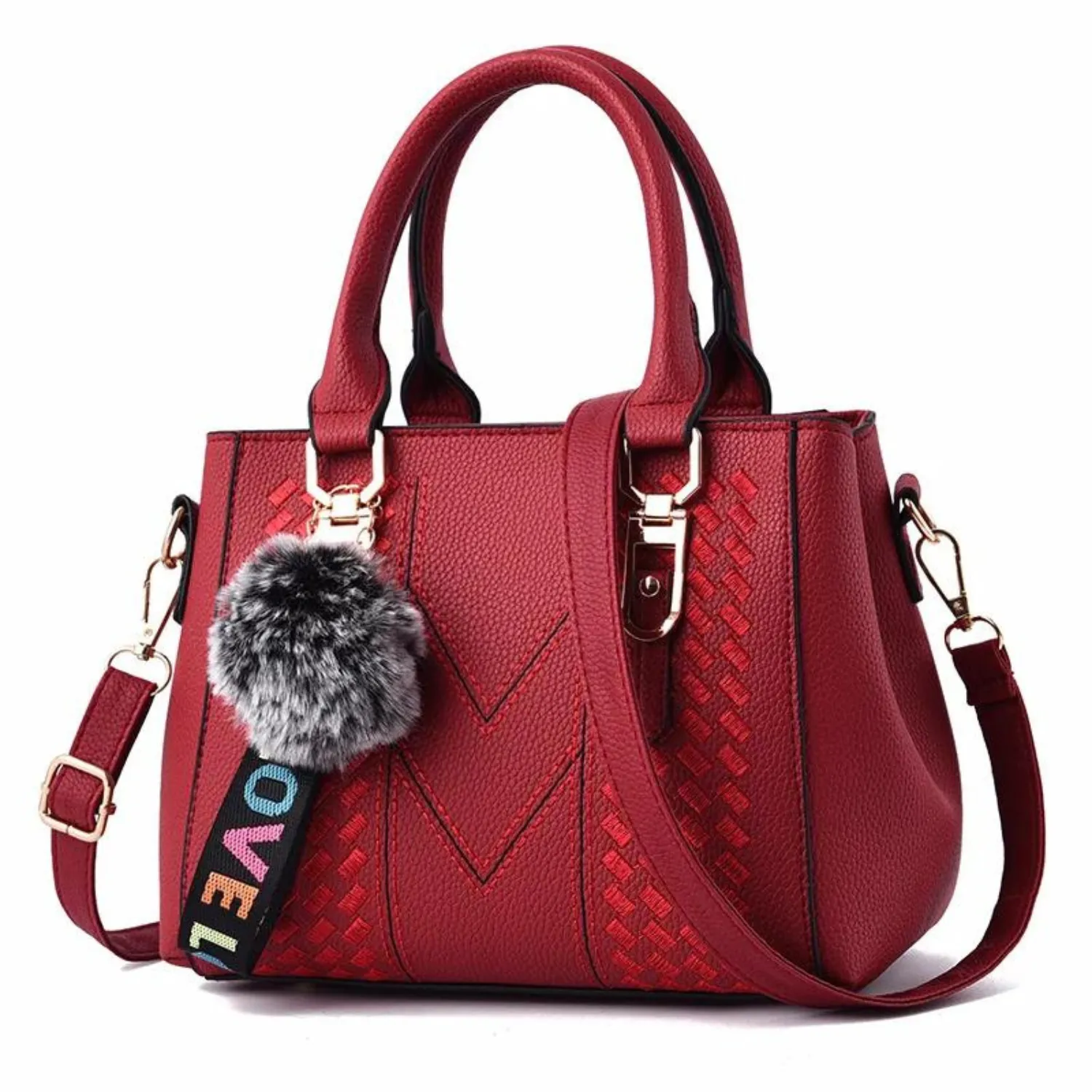 Chic Vintage PU Leather Tassel Handbag