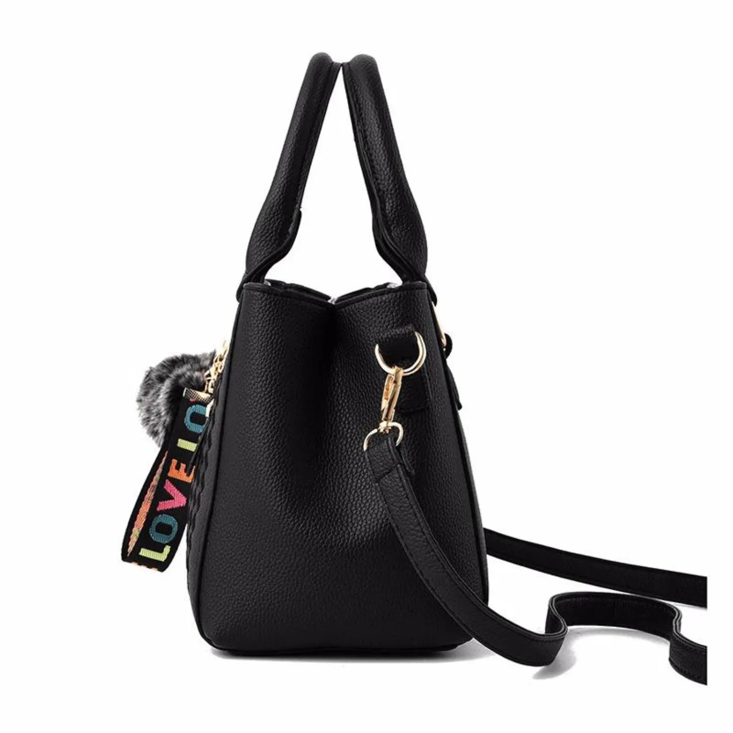 Chic Vintage PU Leather Tassel Handbag