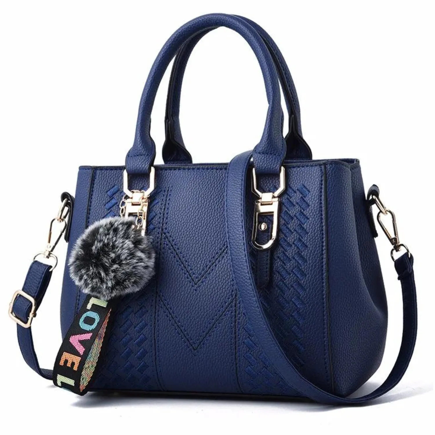 Chic Vintage PU Leather Tassel Handbag