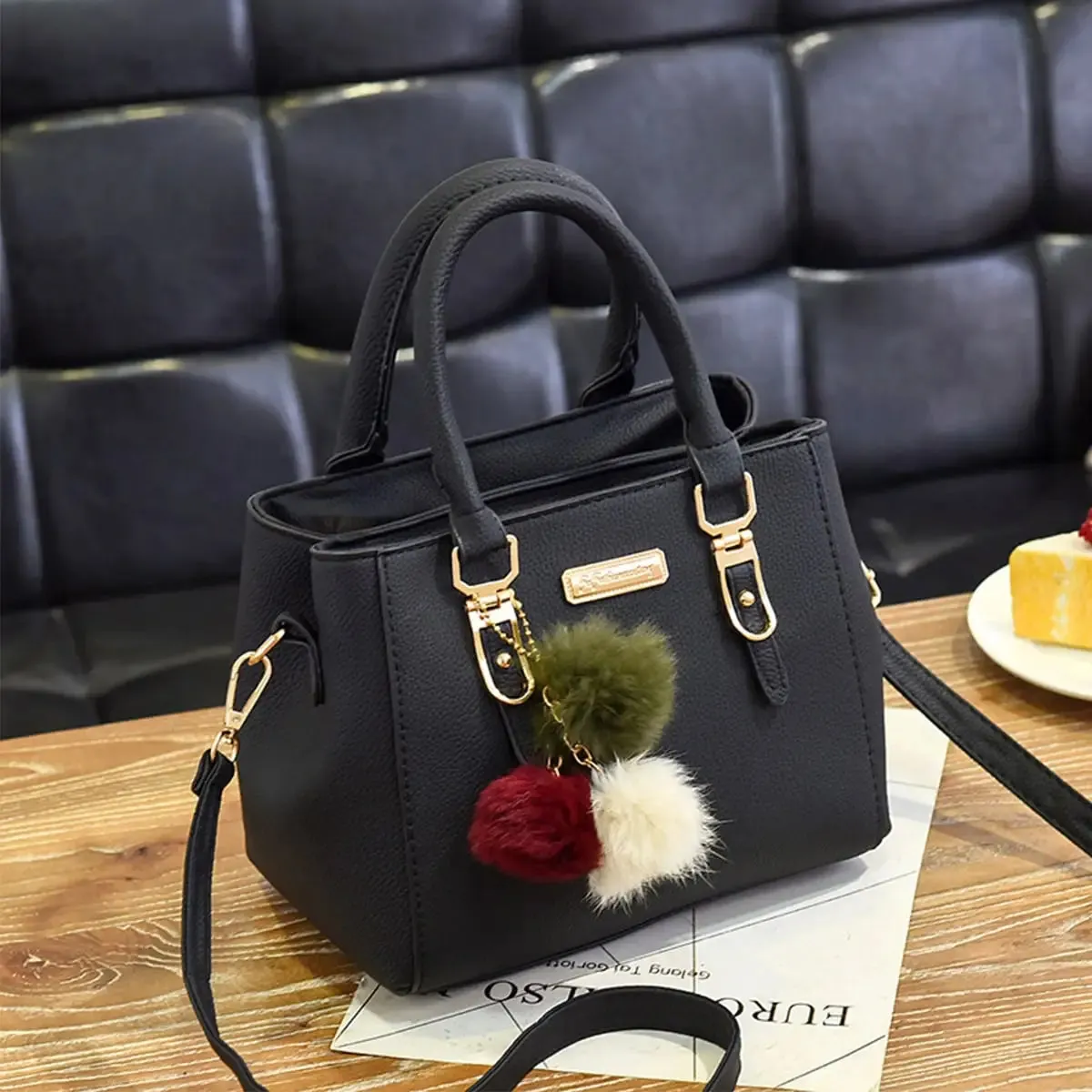 Chic Vintage PU Leather Tassel Handbag