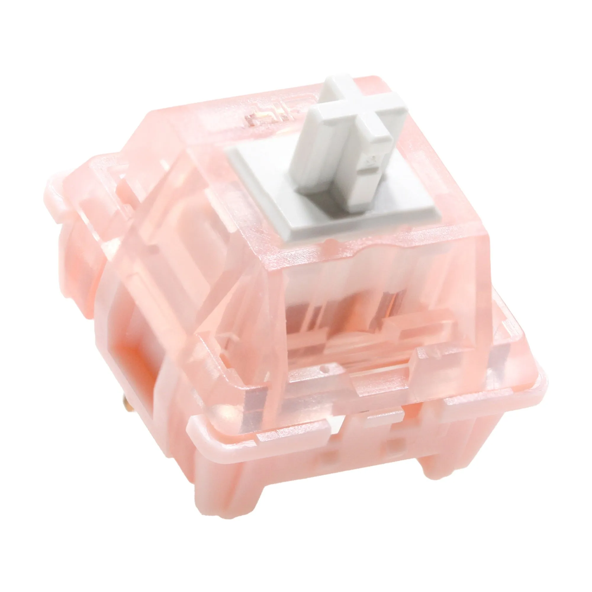 CIY Sakura Switch Linear Switch 37g for Gaming Mechanical Keyboard Pink Factory Lubed 50M PC POK Nylon Long Spring