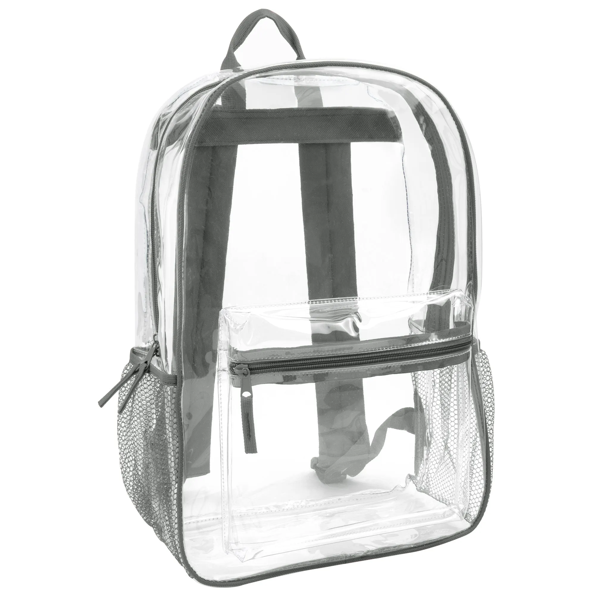 Classic 17 Inch Clear Backpack - Grey