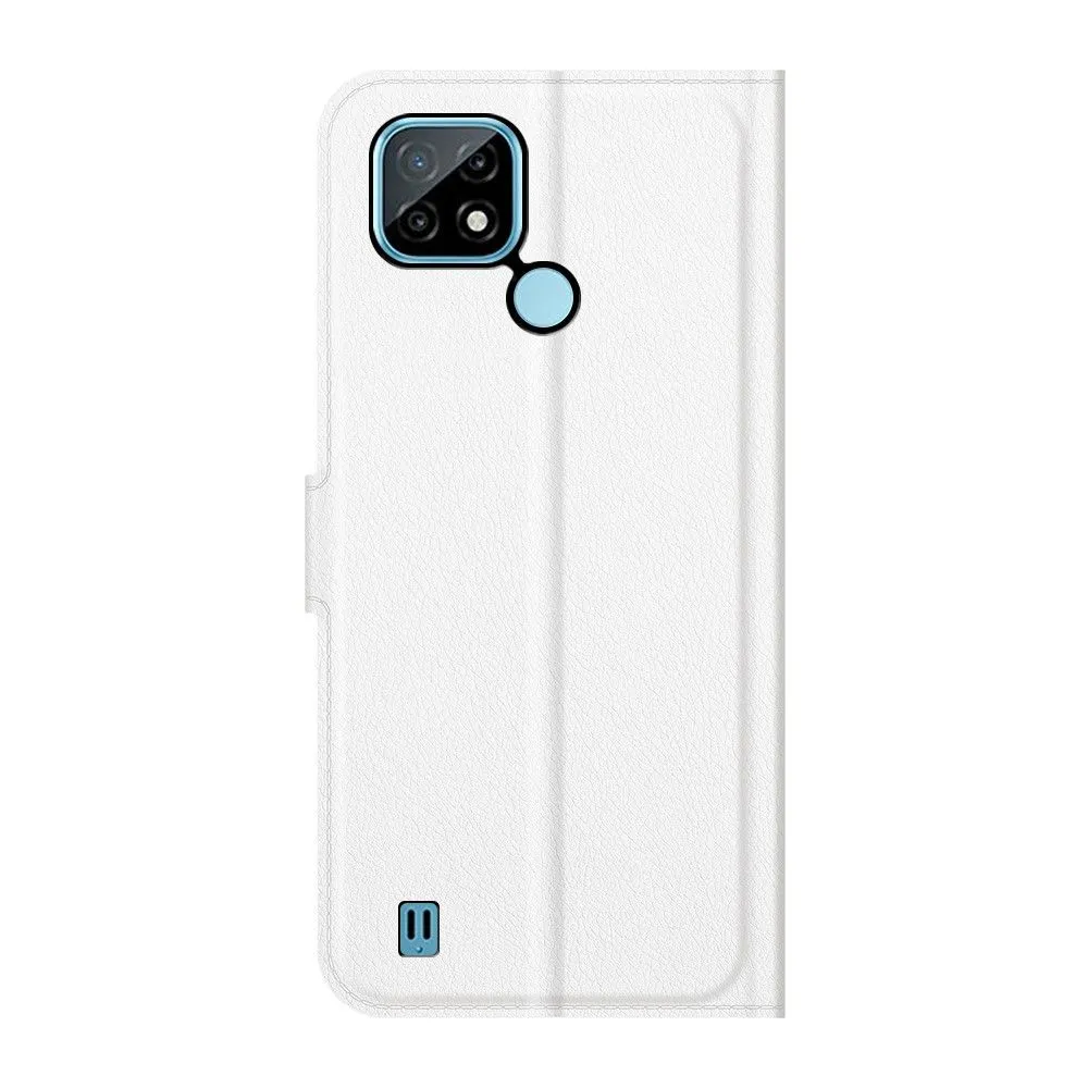 Classic Realme C21 flip case - White