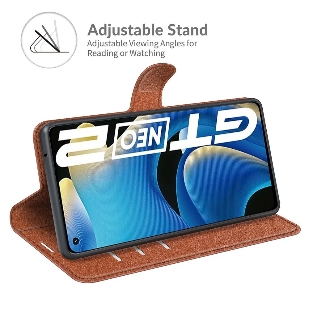 Classic Realme GT2 / GT Neo2 flip case - Brown