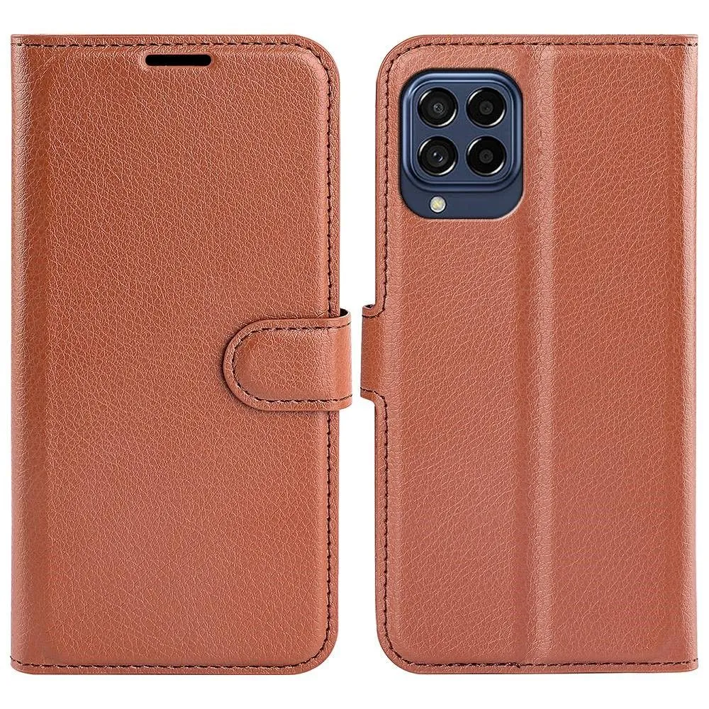 Classic Samsung Galaxy M53 5G flip case - Brown