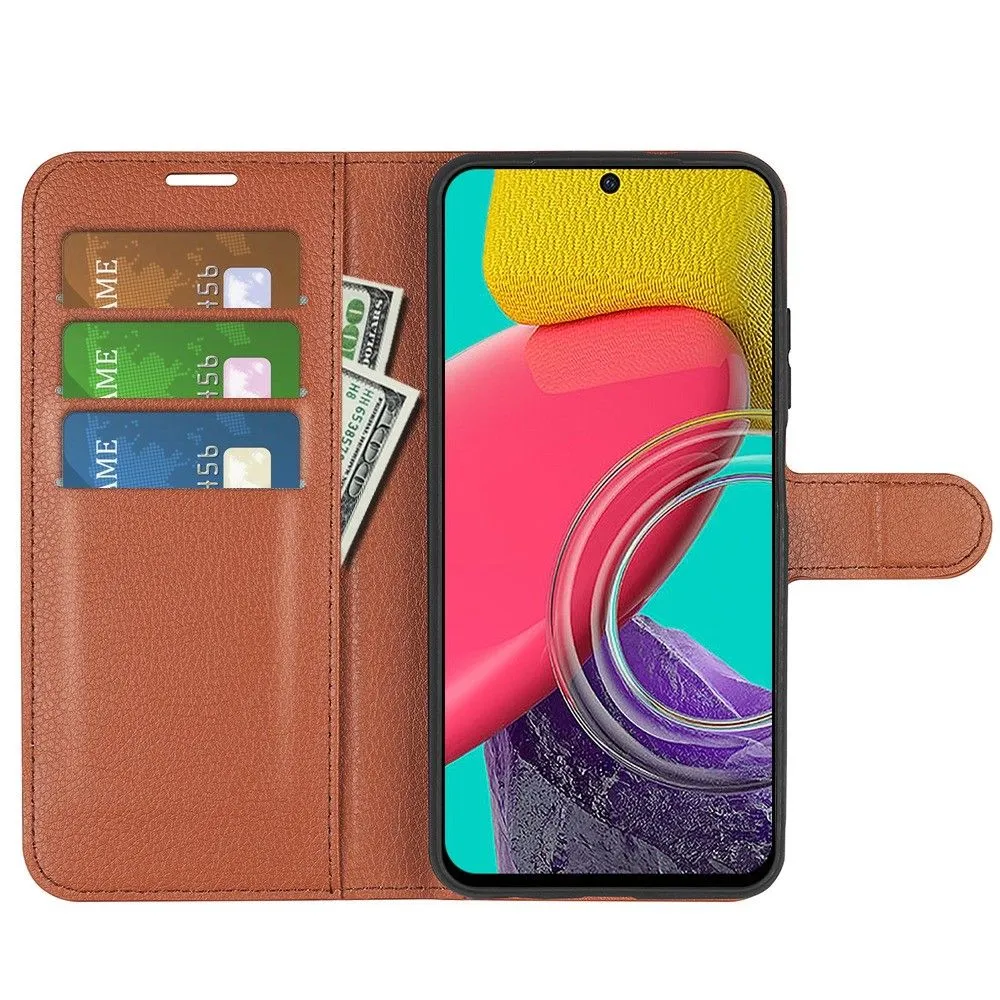 Classic Samsung Galaxy M53 5G flip case - Brown