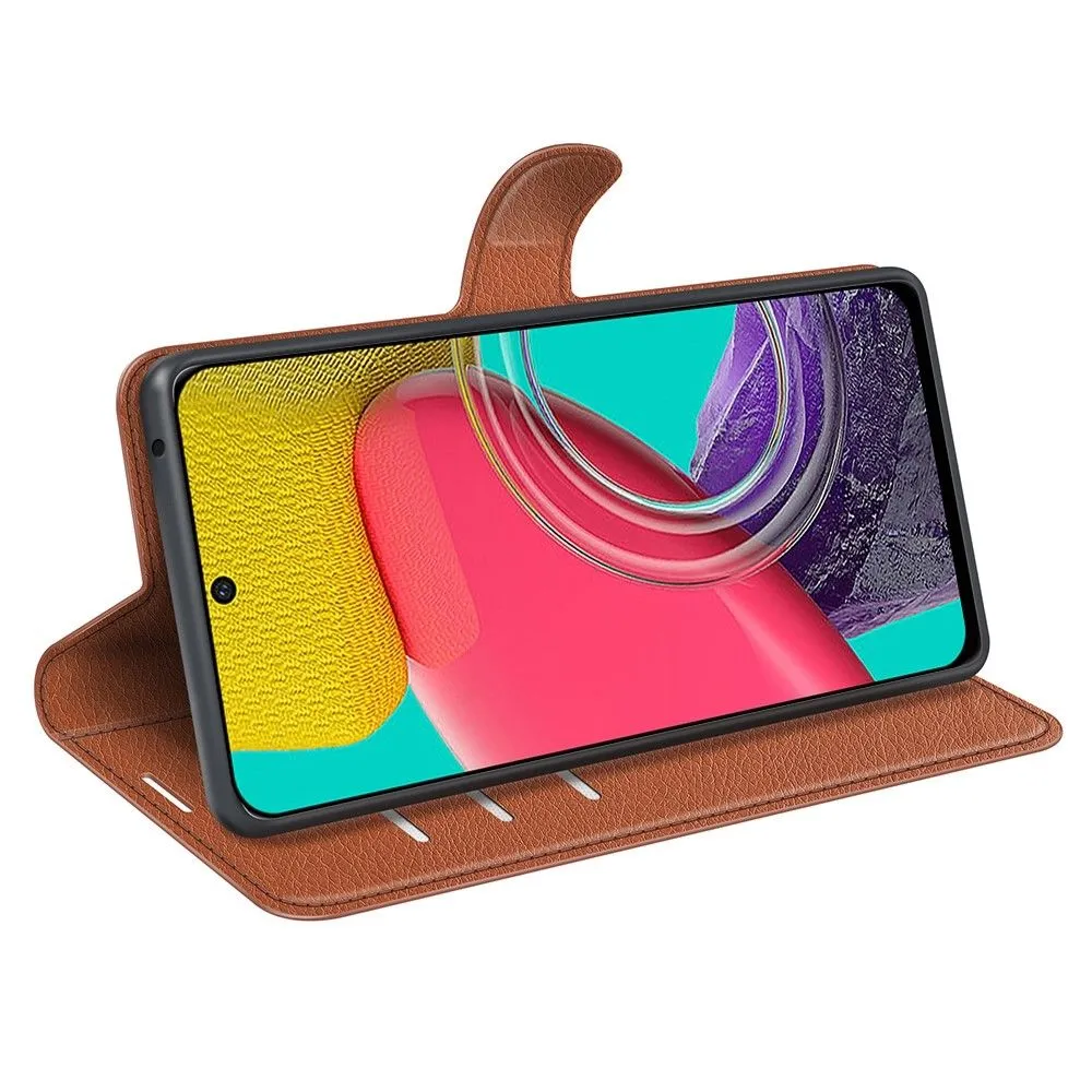 Classic Samsung Galaxy M53 5G flip case - Brown