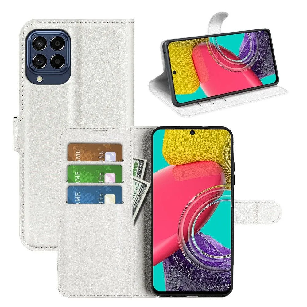 Classic Samsung Galaxy M53 5G flip case - White