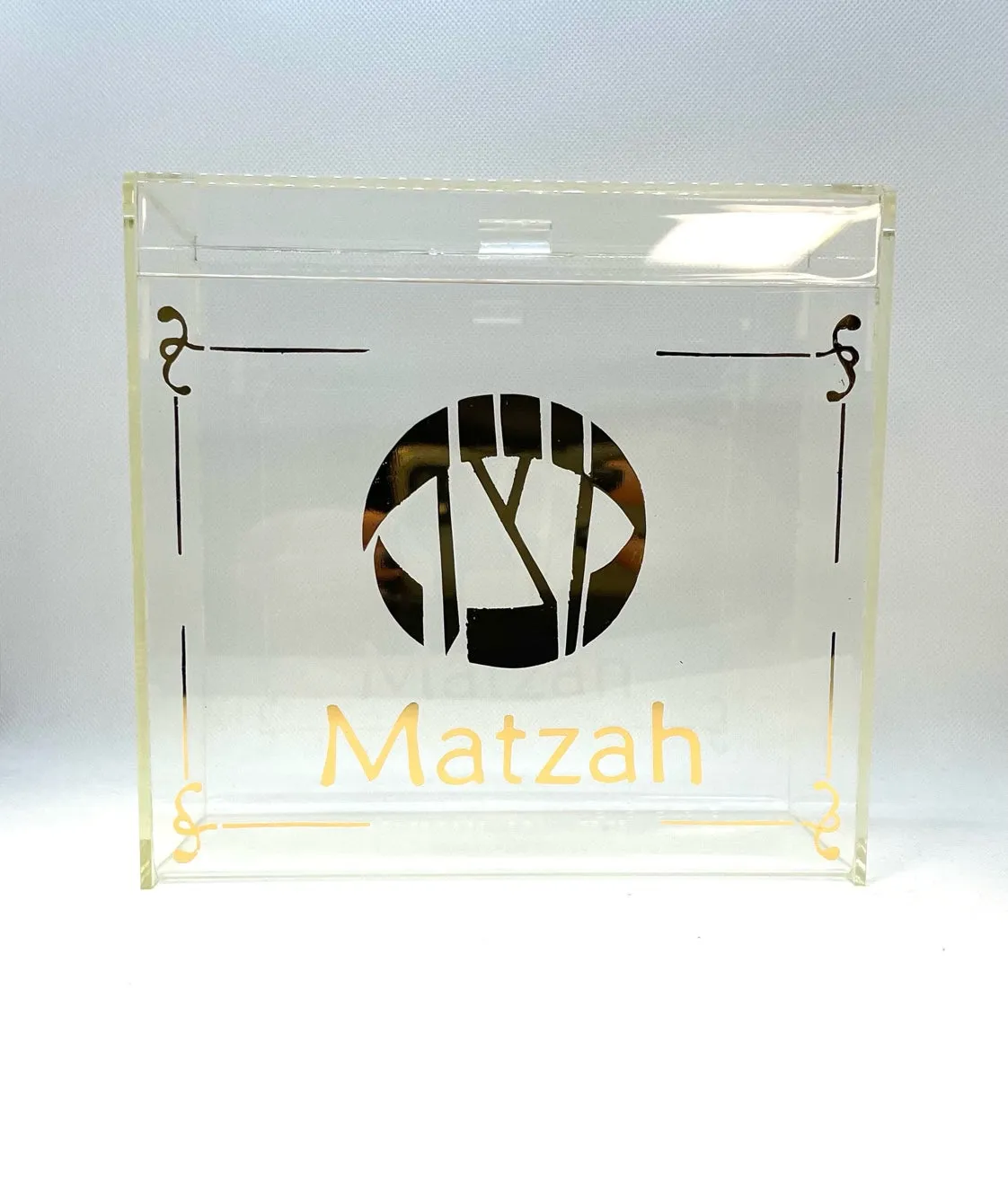 Clear Acrylic Matzah Box