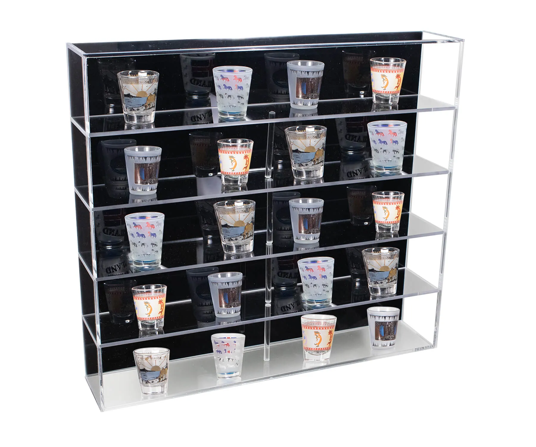 Clear Acrylic Versatile Display Case with Shelves