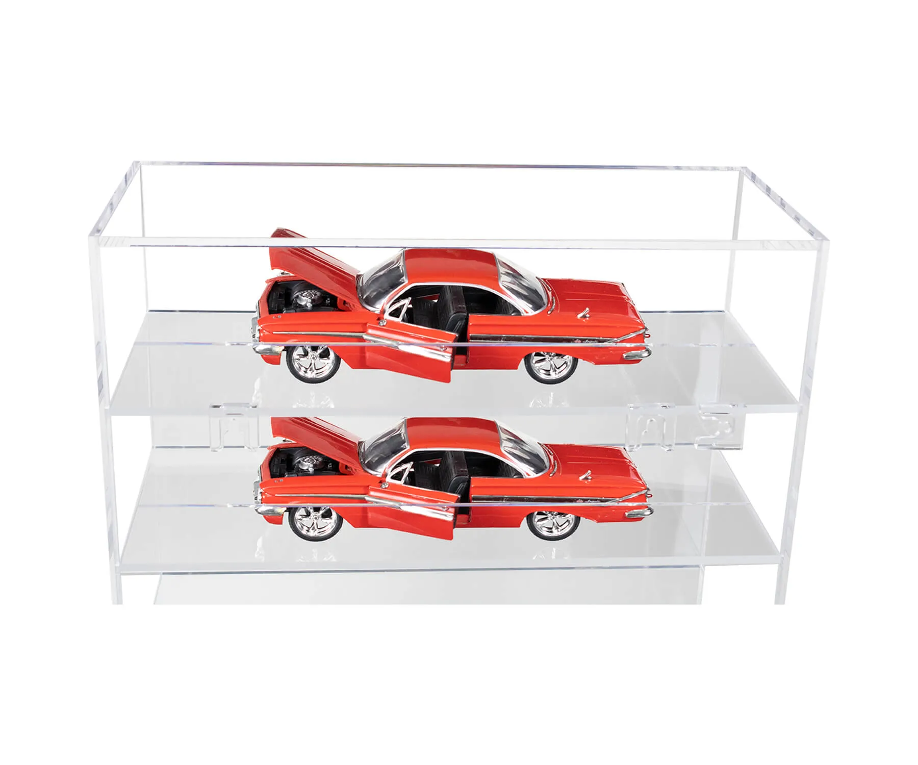 Clear Acrylic Versatile Display Case with Shelves