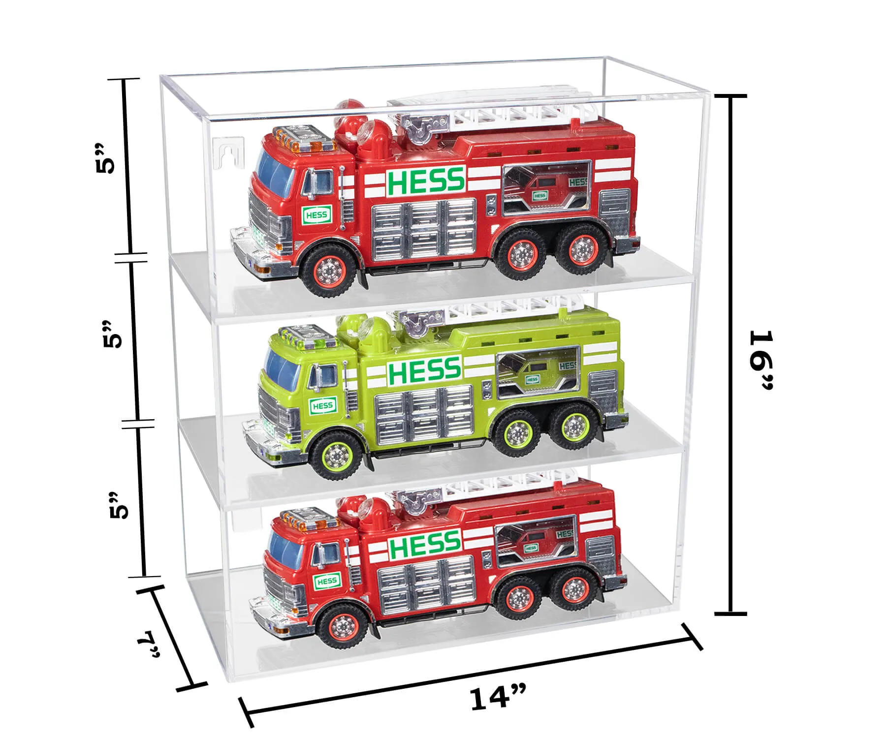 Clear Acrylic Versatile Display Case with Shelves