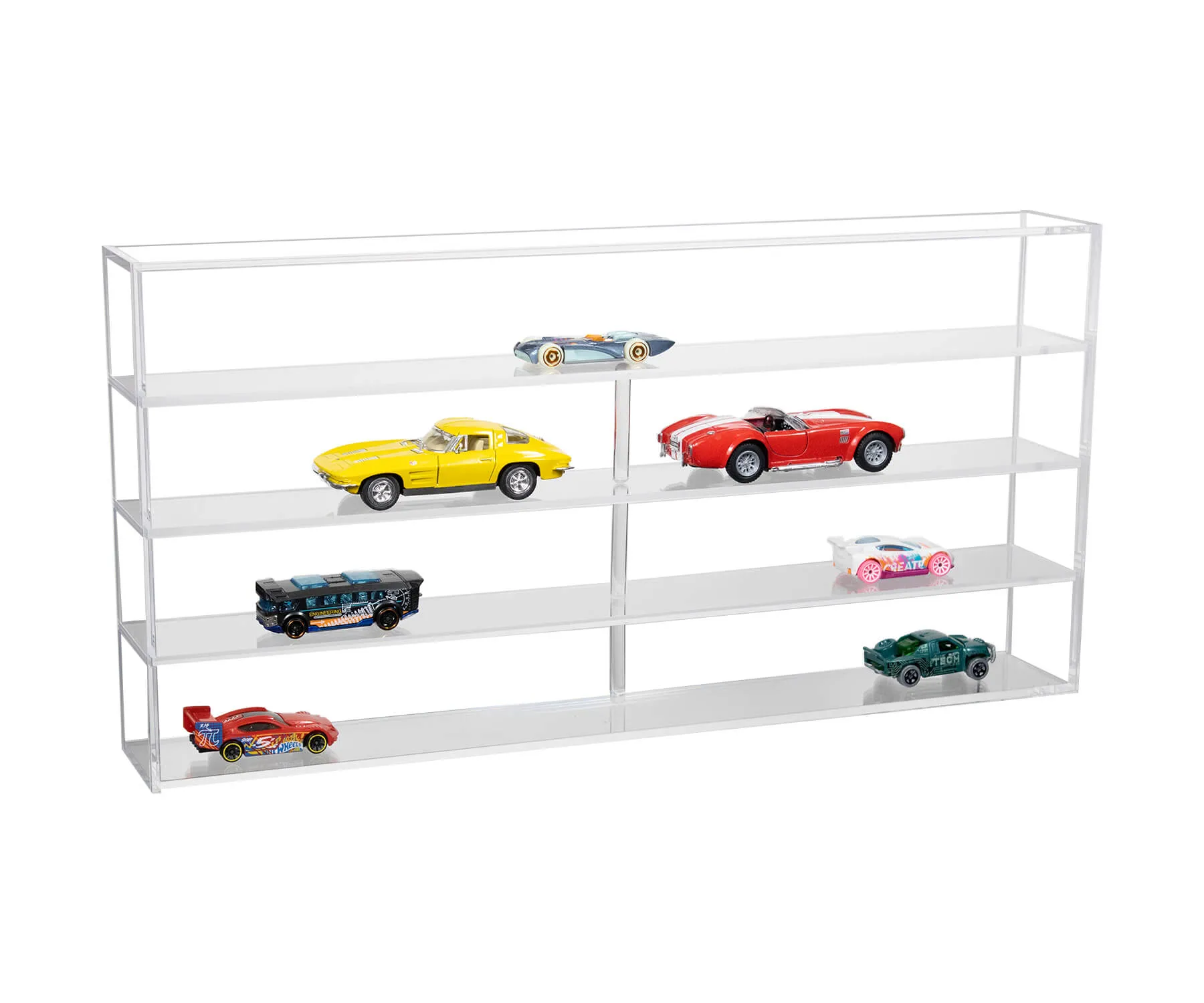 Clear Acrylic Versatile Display Case with Shelves