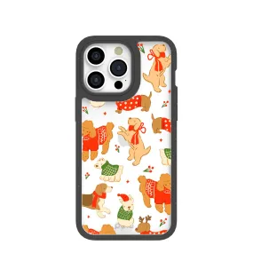 Clear Jolly Doggos iPhone 15 Pro Max Case With Black Ridge