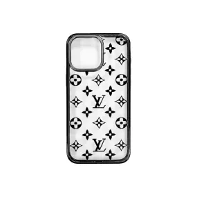 Clear Mono Imprint iPhone Case