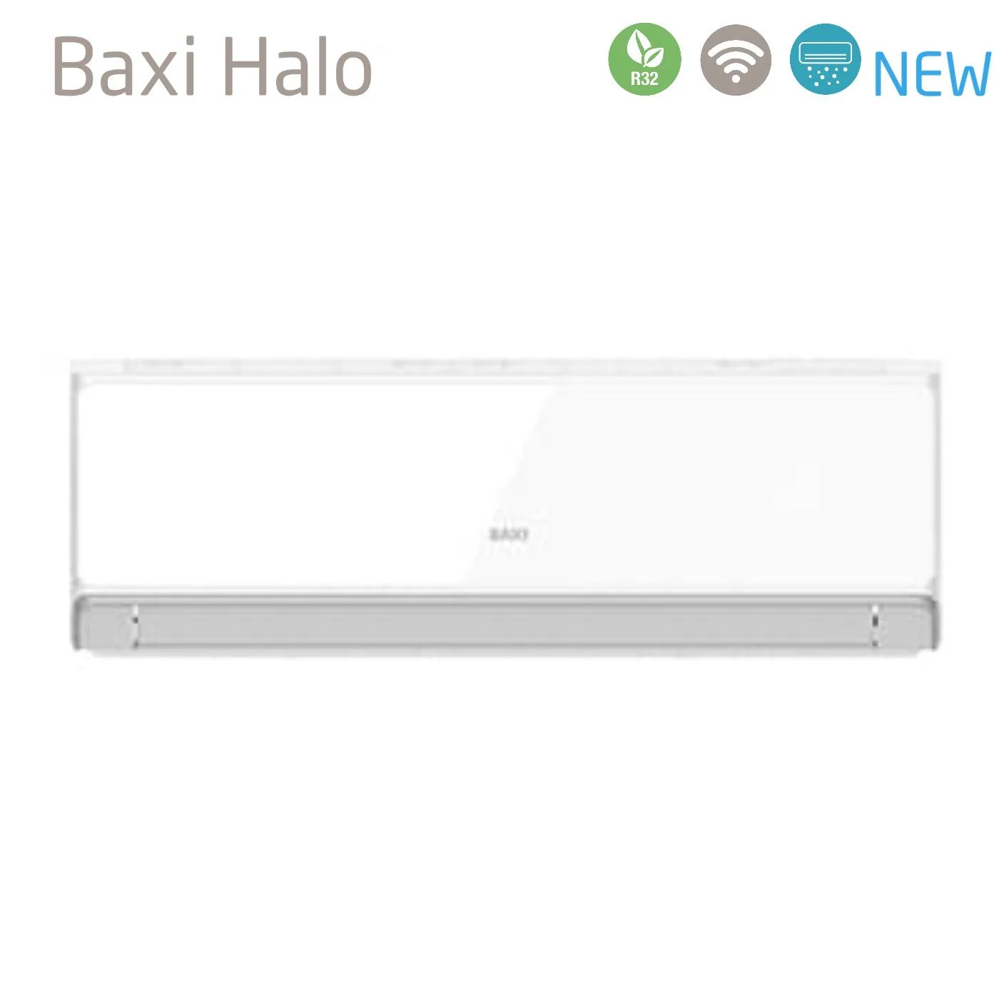 Climatizzatore Condizionatore Baxi Dual Split Inverter Serie HALO BIANCO 9 12 con LSGT40-2M R-32 Wi-Fi Integrato 9000 12000