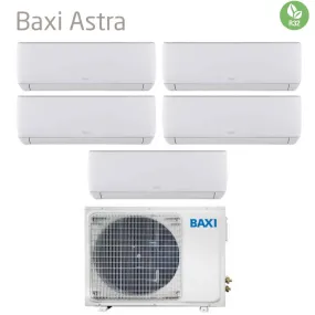 Climatizzatore Condizionatore Baxi Penta Split Inverter Serie Astra 7 7 12 12 12 con LSGT125-5M R-32 Wi-Fi Optional 7000 7000 12000 12000 12000 - Novità