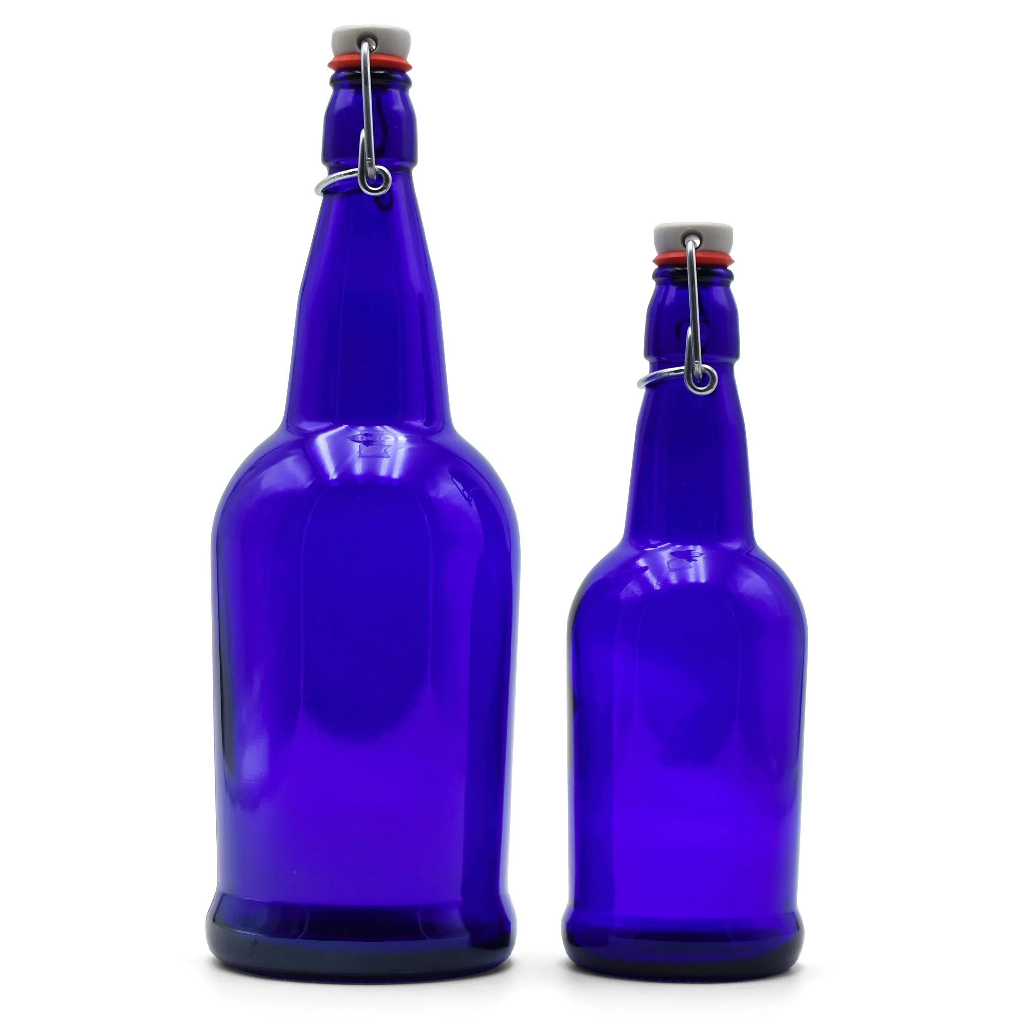 Cobalt EZ Cap Bottles w/ Swing Tops - 16 oz