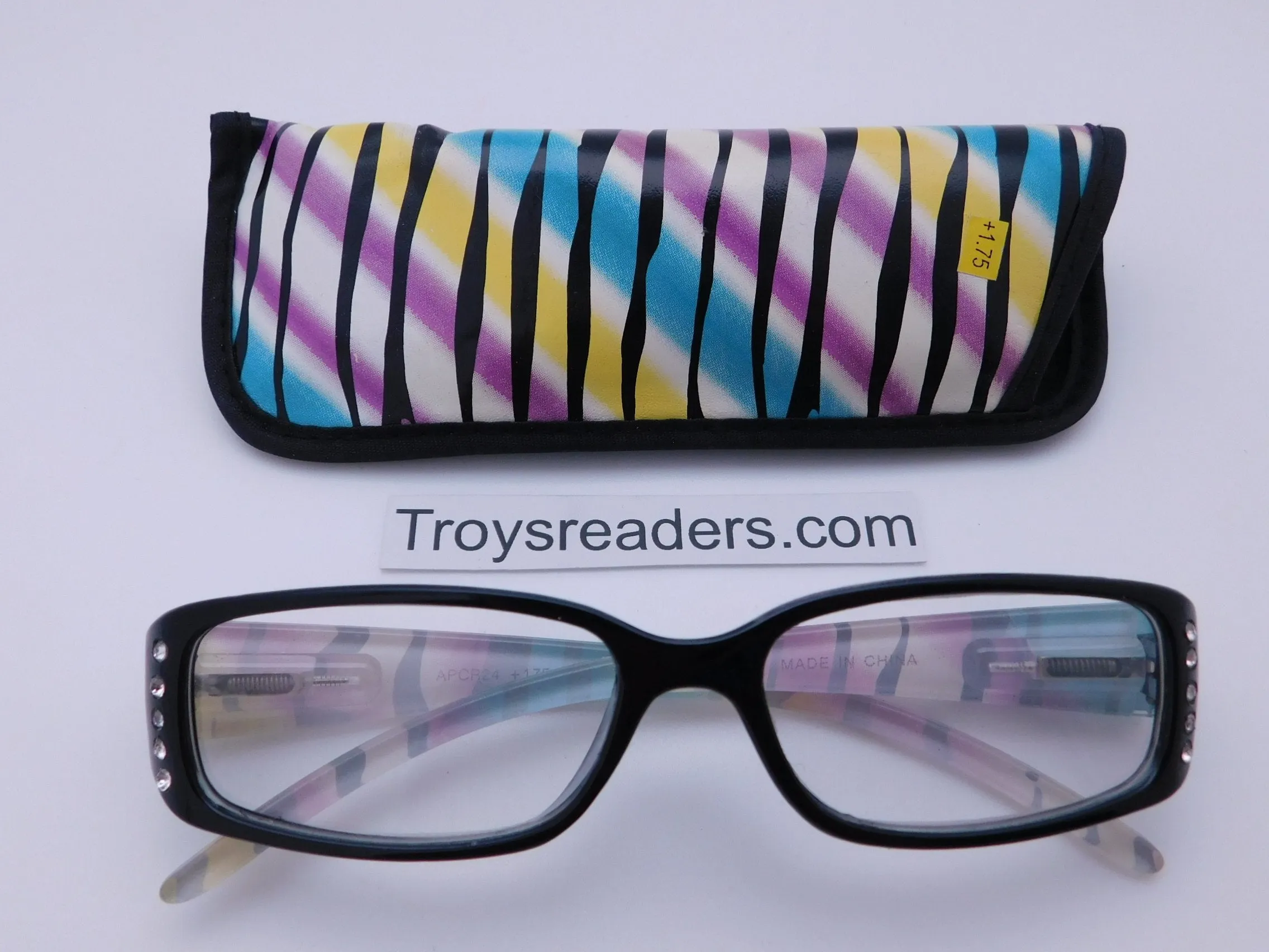 Colorful Animal Print Readers With Case in Four Colors