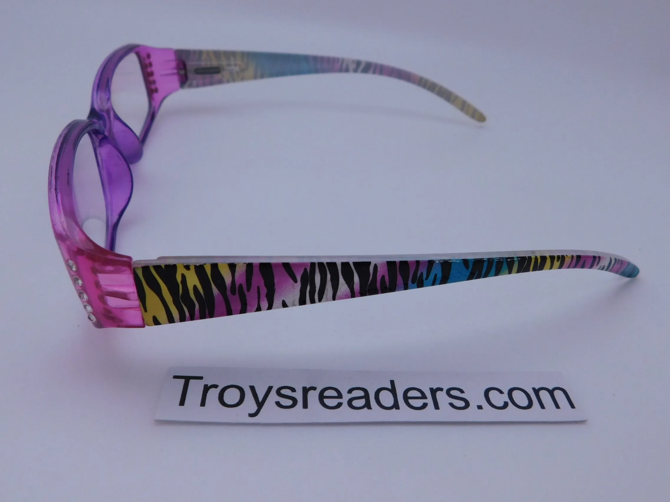 Colorful Animal Print Readers With Case in Four Colors