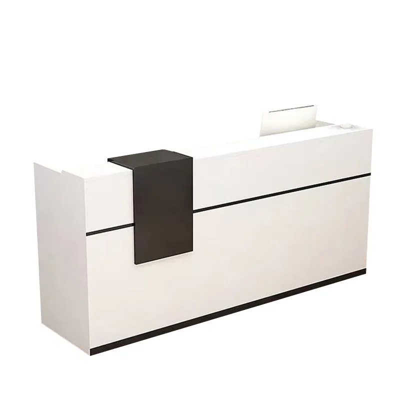 Compact Straight Front Desk with Keyboard Tray and CPU Holder for Shops JDT-10101