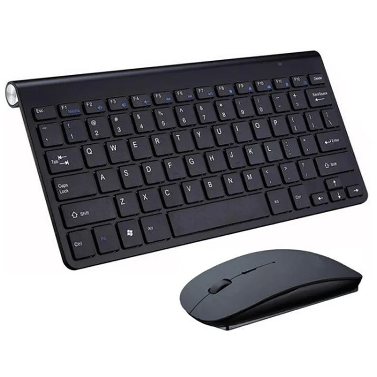 Compact USB Wireless Keyboard and Mouse Set for Laptops and Desktops