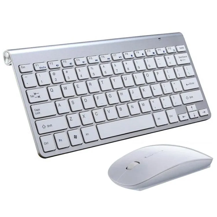 Compact USB Wireless Keyboard and Mouse Set for Laptops and Desktops