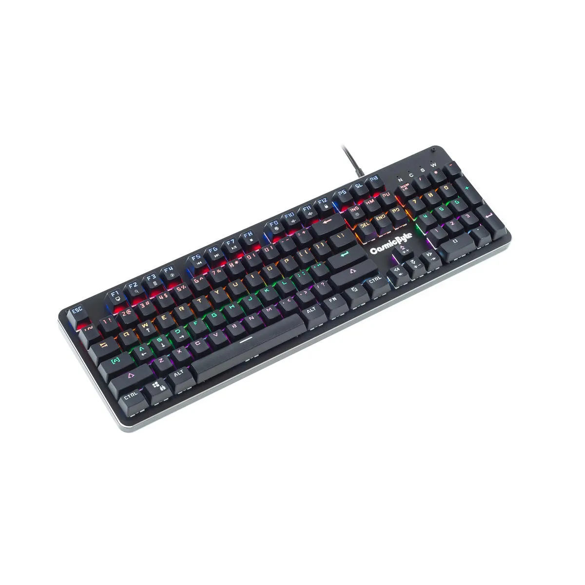 Cosmic Byte CB-GK-12 Neon Mechanical Wired Gaming Keyboard with Rainbow LED, Anti-Ghosting