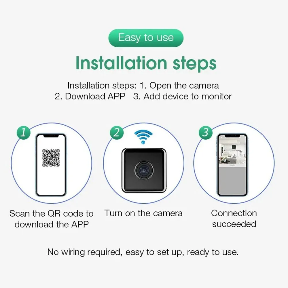 CRONY W10 Wifi iWFCam 1080P Camera HD Mini Wireless Wifi Camera with Motion Detection