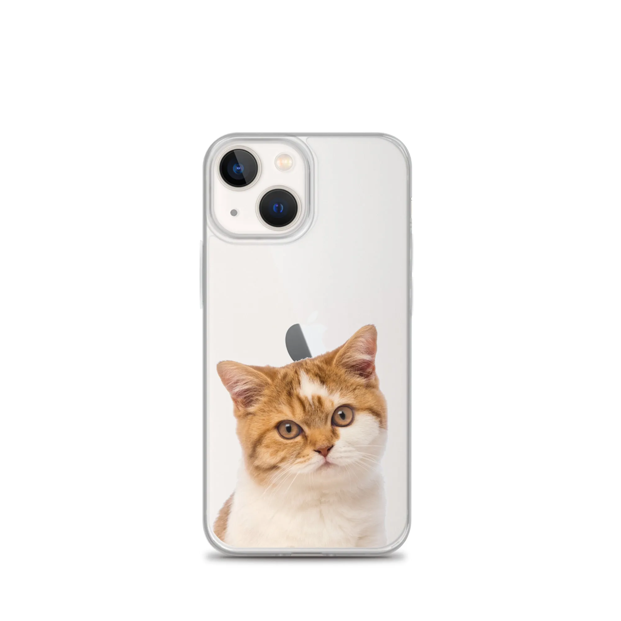 Custom Cat Clear iPhone 14 Pro Max Case, Personalized Photo Pet Gift iPhone 13 12 11 Mini SE XS Max XR X 8 7 Plus Transparent