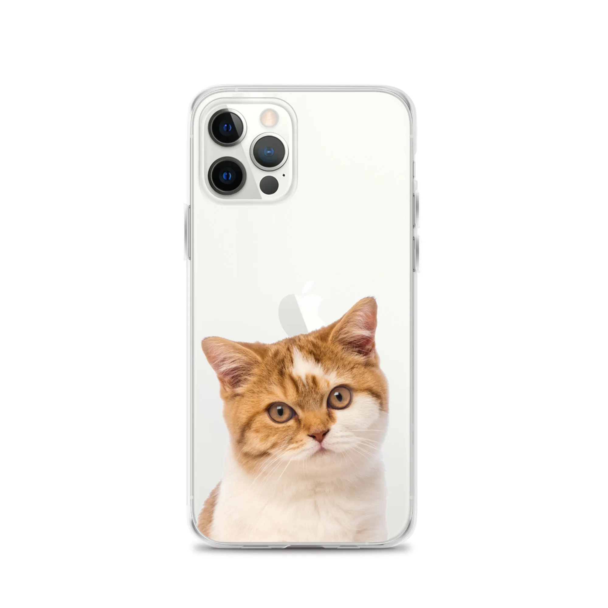 Custom Cat Clear iPhone 14 Pro Max Case, Personalized Photo Pet Gift iPhone 13 12 11 Mini SE XS Max XR X 8 7 Plus Transparent