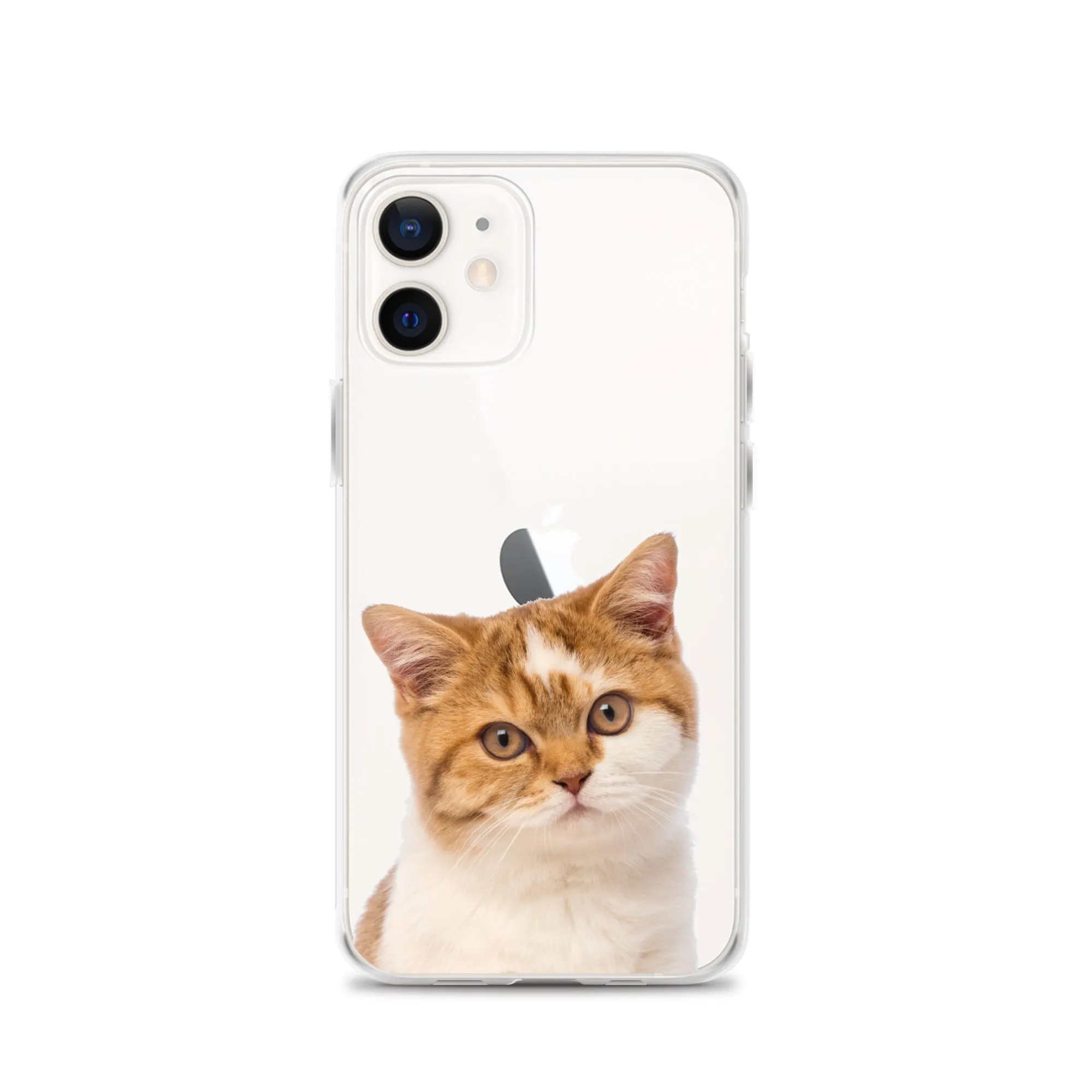 Custom Cat Clear iPhone 14 Pro Max Case, Personalized Photo Pet Gift iPhone 13 12 11 Mini SE XS Max XR X 8 7 Plus Transparent