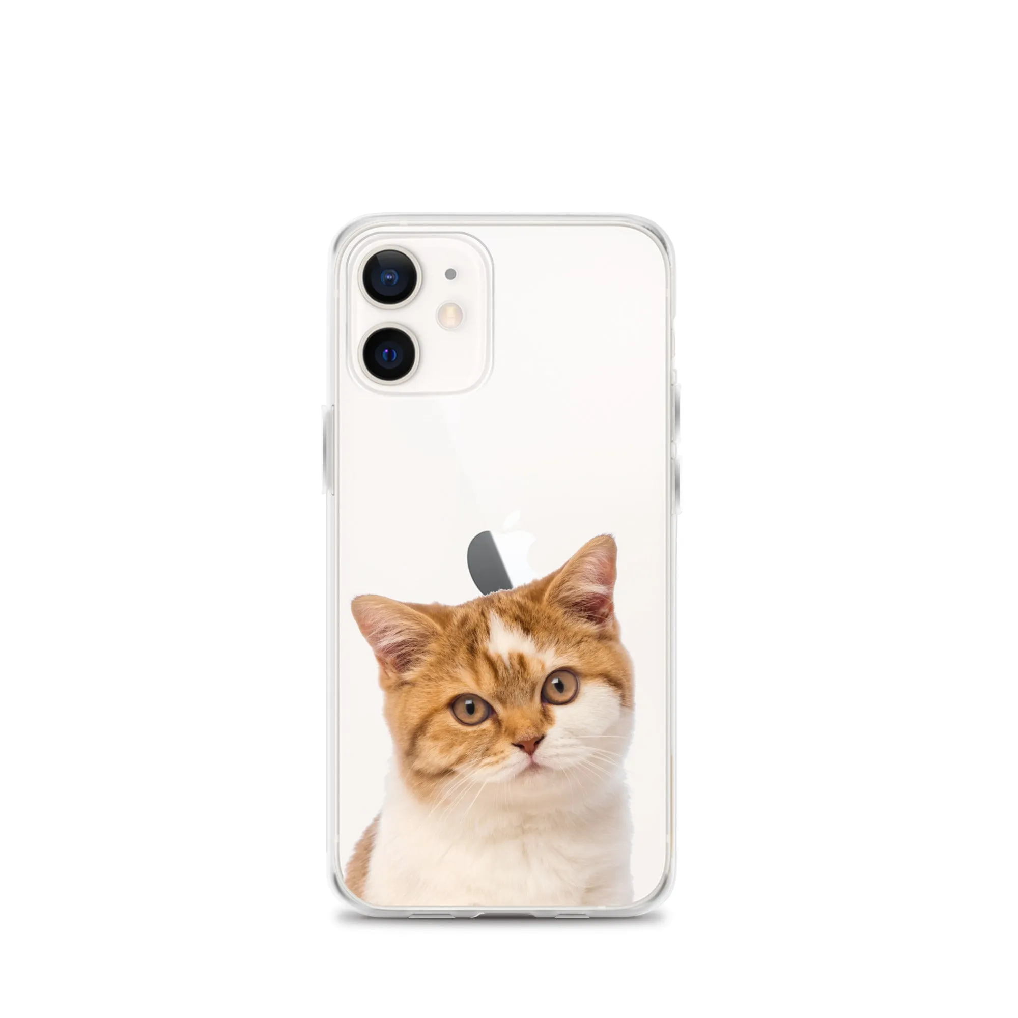 Custom Cat Clear iPhone 14 Pro Max Case, Personalized Photo Pet Gift iPhone 13 12 11 Mini SE XS Max XR X 8 7 Plus Transparent