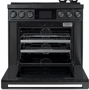 Dacor - 4.8 cu. ft  Dual Fuel Range in Graphite Stainless - DOP36C86DLM