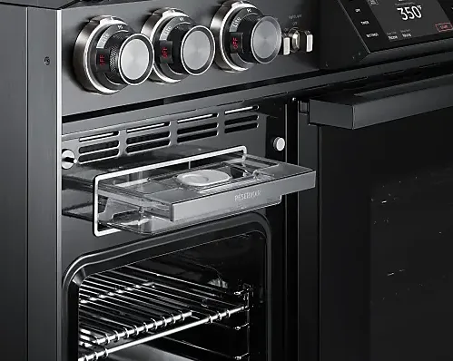 Dacor - 4.8 cu. ft  Dual Fuel Range in Graphite Stainless - DOP48C96DLM