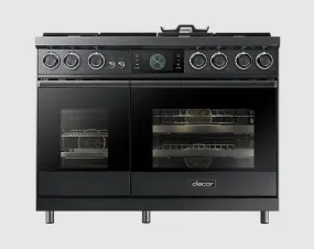 Dacor - 4.8 cu. ft  Dual Fuel Range in Graphite Stainless - DOP48C96DLM