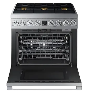 Dacor - 6.3 cu. ft  Dual Fuel Range in Stainless - DOP36T86DLS