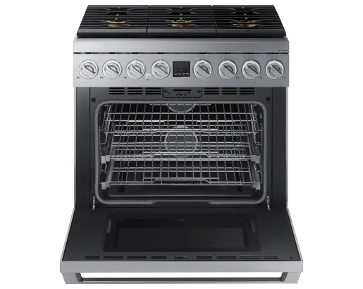 Dacor DOP36P86DLS Transitional 36" Dual-Fuel Range, Silver Stainless Steel, Natural Gas/Liquid Propan