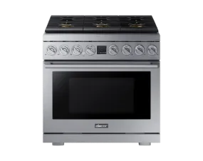 Dacor DOP36P86GLS Transitional 36" Gas Range, Silver Stainless Steel, Natural Gas/Liquid Propane