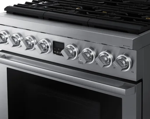 Dacor DOP36P86GLS Transitional 36" Gas Range, Silver Stainless Steel, Natural Gas/Liquid Propane