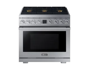 Dacor DOP36T86GLS Transitional 36" Gas Range, Silver Stainless Steel, Natural Gas/Liquid Propane