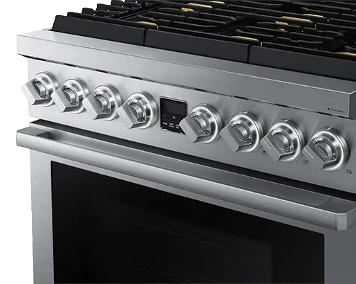 Dacor DOP36T86GLS Transitional 36" Gas Range, Silver Stainless Steel, Natural Gas/Liquid Propane