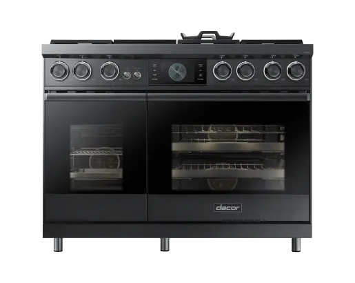 Dacor DOP48C96DLM 48" Pro Dual-Fuel Steam Range, Graphite Stainless Steel, Natural Gas & Liquid Propane