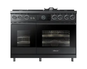 Dacor DOP48C96DLM 48" Pro Dual-Fuel Steam Range, Graphite Stainless Steel, Natural Gas & Liquid Propane